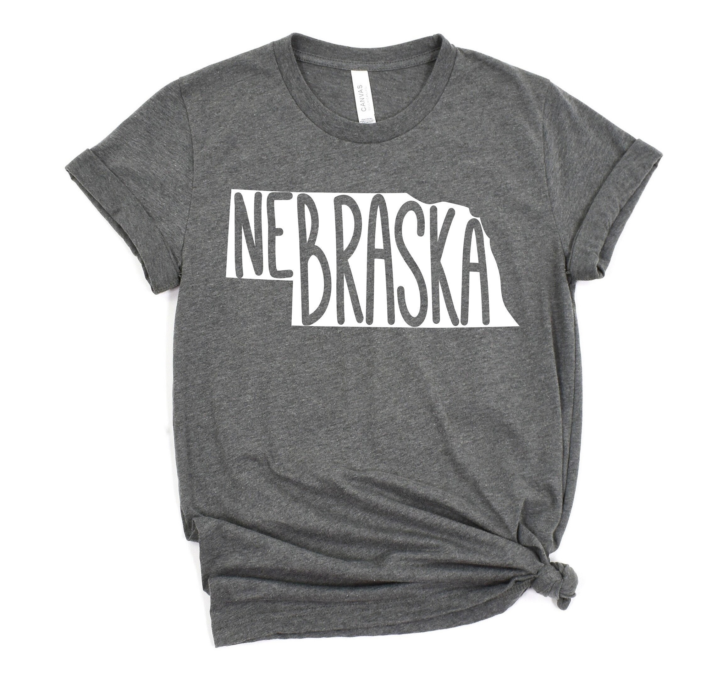 Nebraska Shirt, Bella Canvas Custom Colors, Unisex Shirt, State Shirt, College Shirt