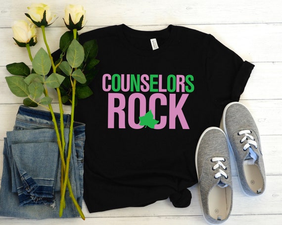 AKA COUNSELORS ROCK T shirt Design Vinyl Sincerely Posh Etsy