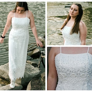 Jessica McClintock Sheath Beaded Wedding Dress