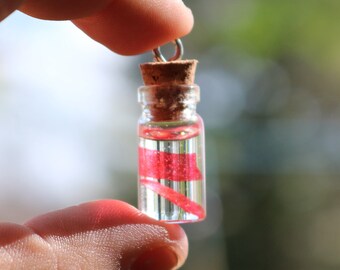 TOP Trees Confetti Jar Charm Necklace