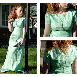 Shimmering Mint Green Formal Dress