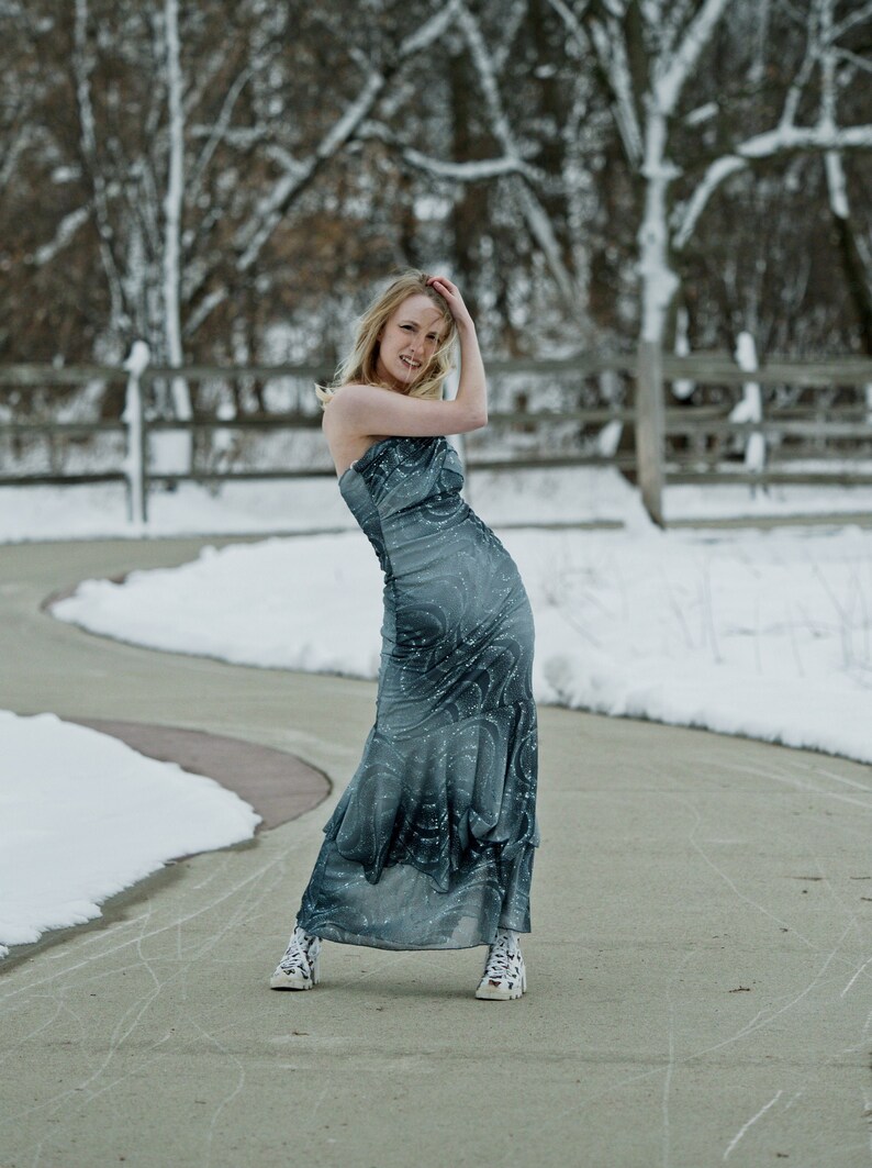 Sparkly y2k Strapless Prom or Formal Dress Etsy