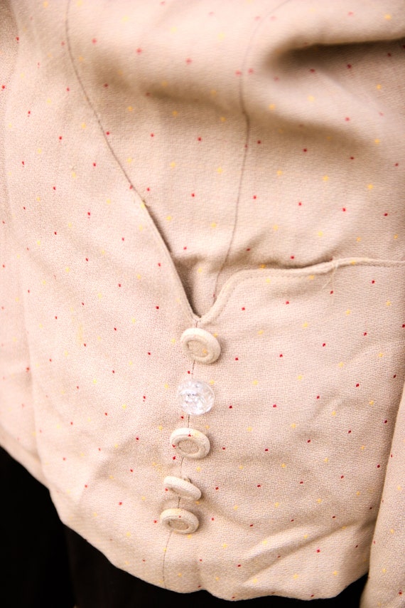1940s Tan Suit Jacket - image 6