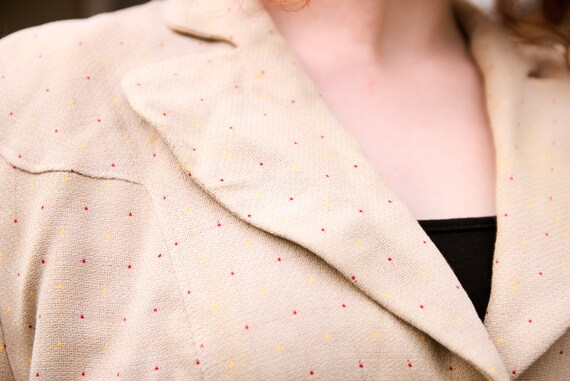 1940s Tan Suit Jacket - image 4