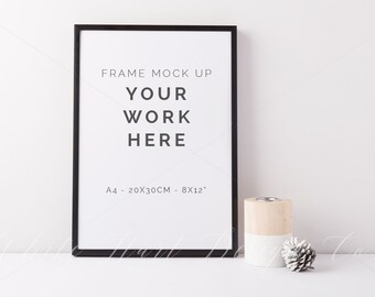 Download Black Frame Mock Up A4 Size 20x30cm 8x12 High Res Jpeg File Psd Folder Mockup Design Psd All Free Mockups PSD Mockup Templates