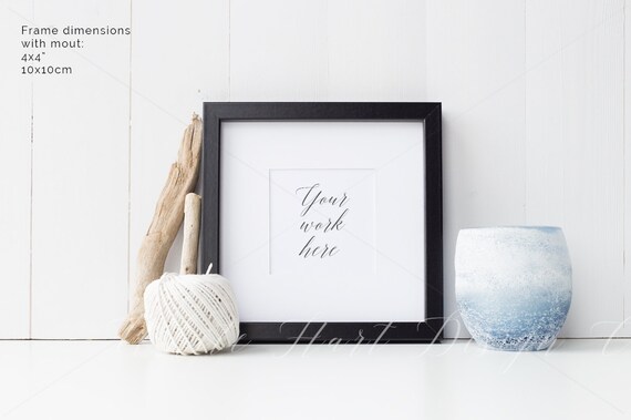 Frame Mockup Styled Stock Photography Nautical Theme Frame Mockup Styled Stock Photography Nautical Theme