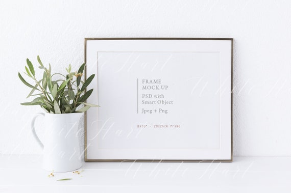 Landscape Frame Mockup 8x10 Styled Stock Photo Landscape Frame Mockup 8x10 Styled Stock Photo