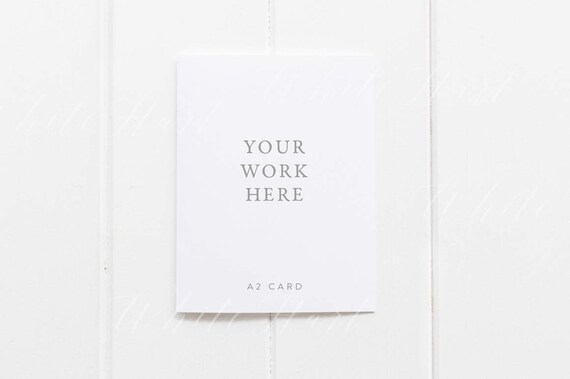 Styled Stock Photography Minimal Portrait A2 Card Mockup