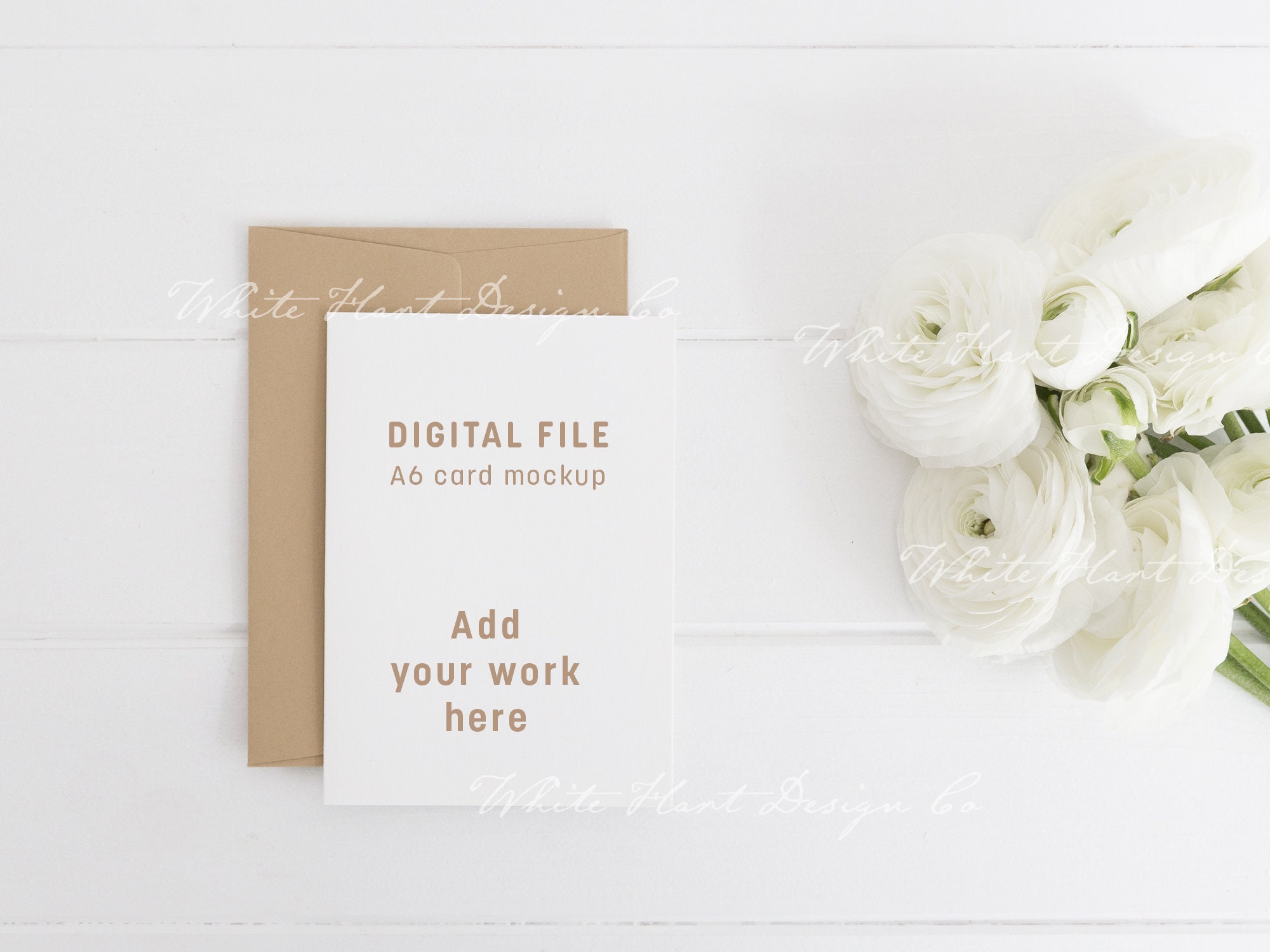 Download A6 card mockup Psd smart object Png Jpeg Digital file | Etsy