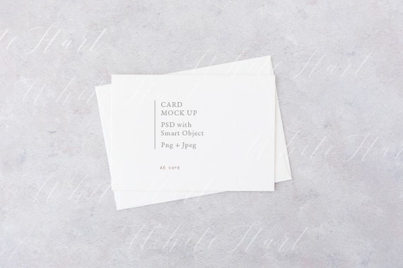 Styled Stock Photography A6 Stationery Mockup Card And Etsy
