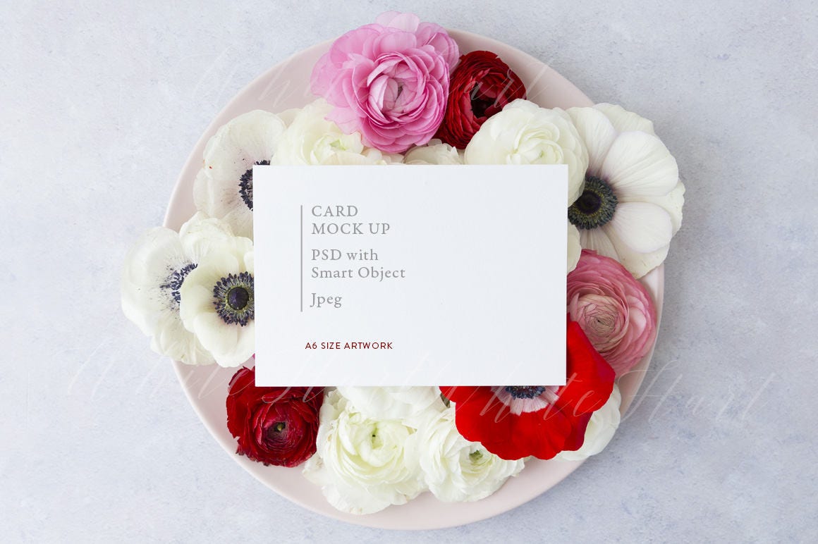 Download Styled stock photography - A6 card stationery mockup ...