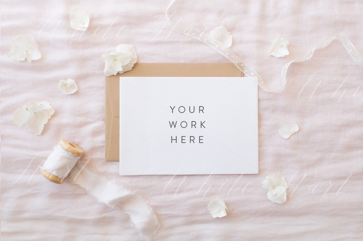 Download A6 card mockup Wedding stationery Psd smart object Png | Etsy