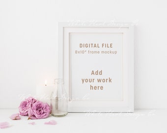 Frame mockup - 8x10" - Styled stock photo - PSD with smart object + PNG + JPEG - instant download