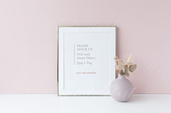 Frame Mockup 8x10 Styled Stock Photo Psd With Etsy