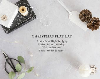 Christmas Styled Desktop Stock photography - Stationery - 1 Jpeg + 1 Free bonus image - High Res Jpeg - stationery, greeting cards template