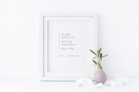 Frame Mockup 8x10 Or 20x25cm Styled Stock Photo Etsy