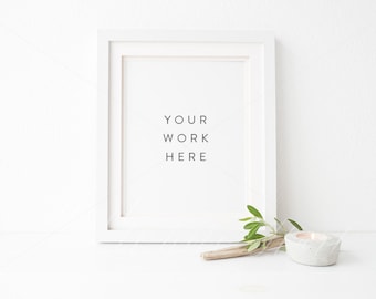 Rahmenmockup 20x25 cm - Psd Smart-Objekt + Png + JPEG - Drucke, Illustration etc. - Funktioniert in Photoshop, Adobe Paket, Canva