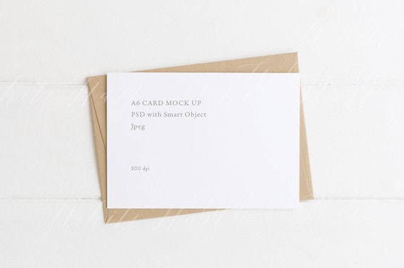 Styled Stock Photography A6 Landscape Stationery Mockup Etsy