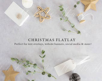 Christmas Styled Desktop Stock photography - Stationery - 1 Jpeg + 1 Free bonus image - High Res Jpeg - stationery, greeting cards template