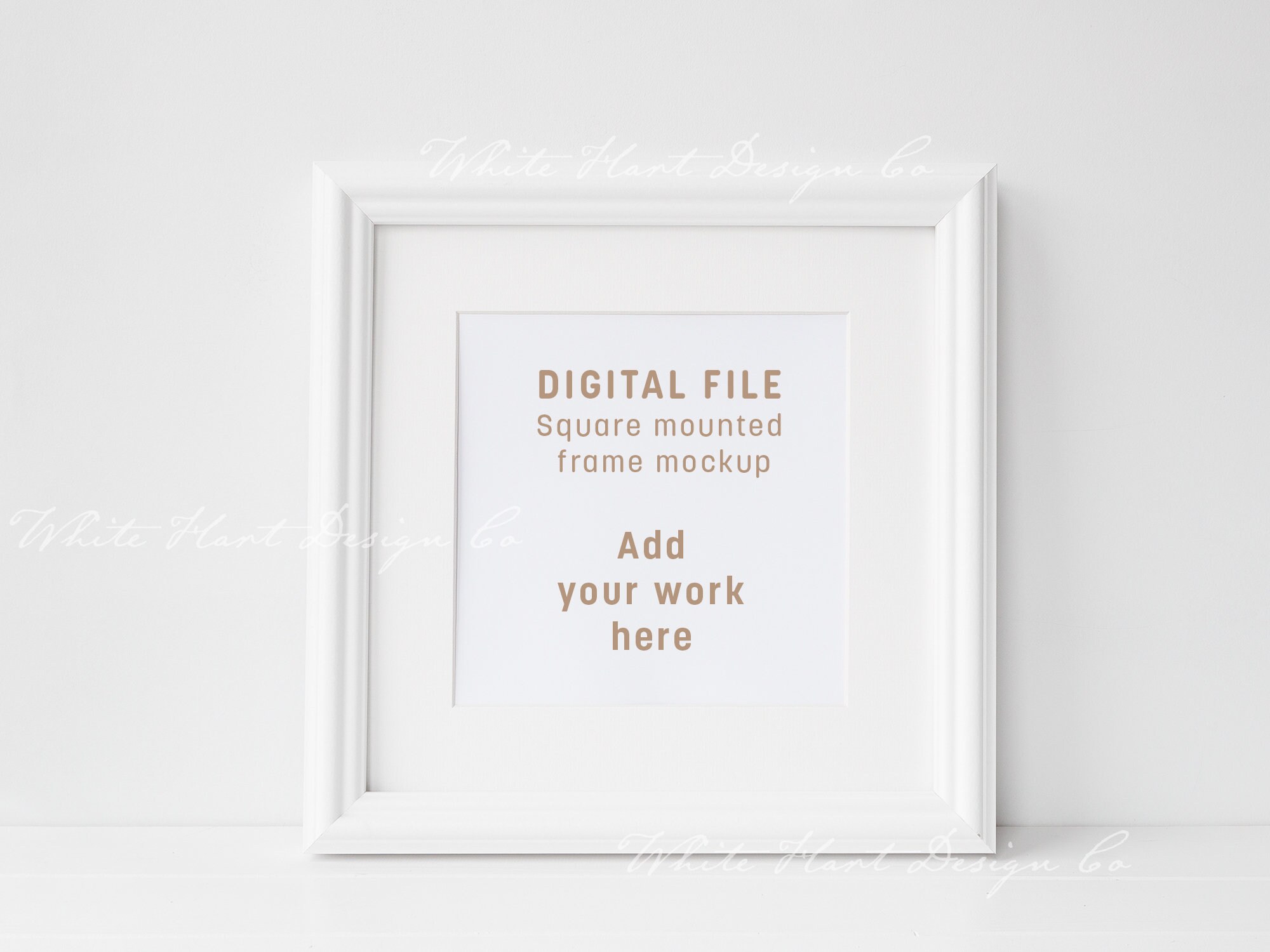 White 4x6 frame mockup PSD Smart Object Png Jpeg instant download
