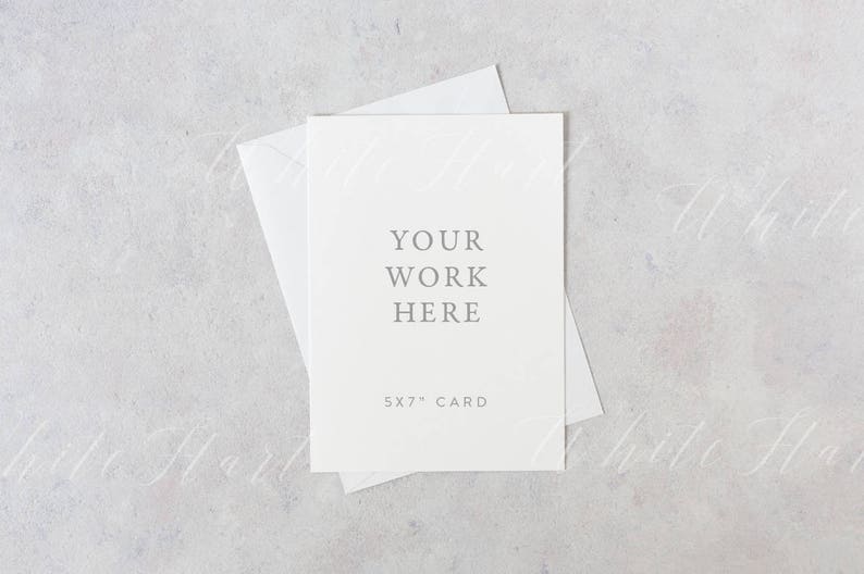 Styled stock photography 5x7 stationery mockup white | Etsy