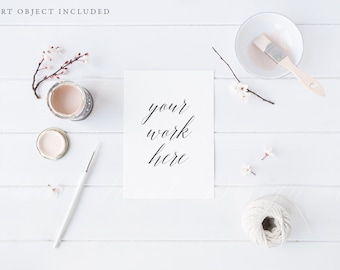 Card mockup - Psd smart object - Png file - Jpeg - weddings, card, invitation, stationery mockup