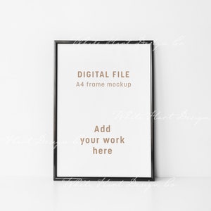 White 4x6 frame mockup PSD Smart Object Png Jpeg instant download