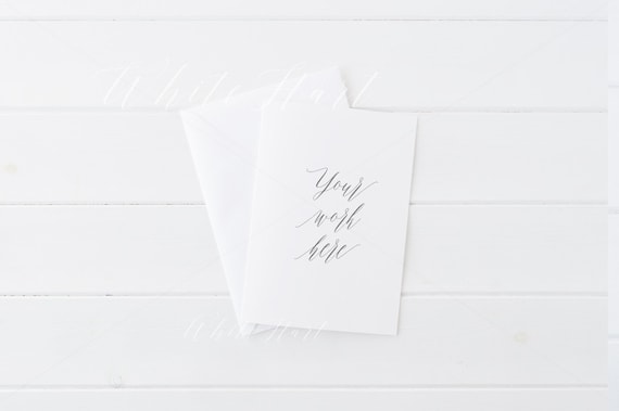 A5 card mockup - Psd smart object + Png + Jpeg - Showcase your work online with this instant download digital mockup