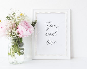 A4 frame mockup - 20x30cm - Psd smart object + Png + Jpeg - Showcase your work online with digital mockups - instant download