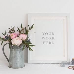 Mockup di cornice - 8x10" - Oggetto intelligente PSD + Png + Jpeg - download immediato - mostra il tuo lavoro online - mockup di stampa per matrimonio