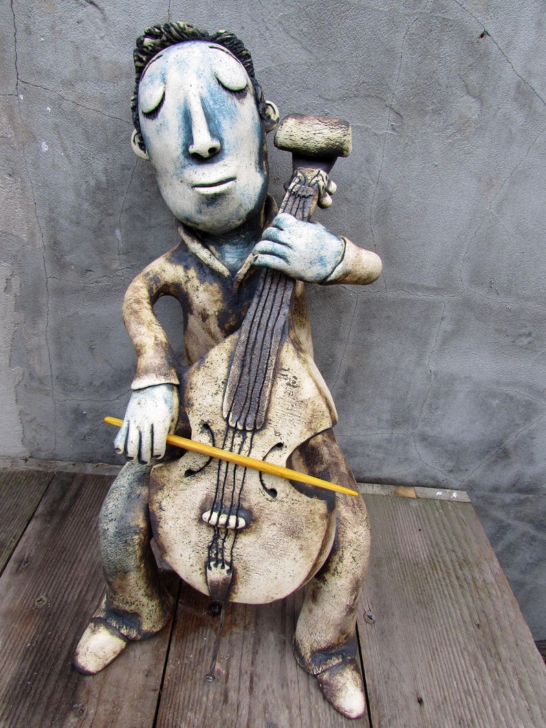 Ceramic Cellist image 5