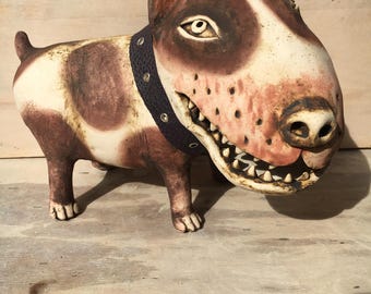 Bull Terrier sculpture