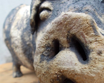 Ceramic Pig sculpture