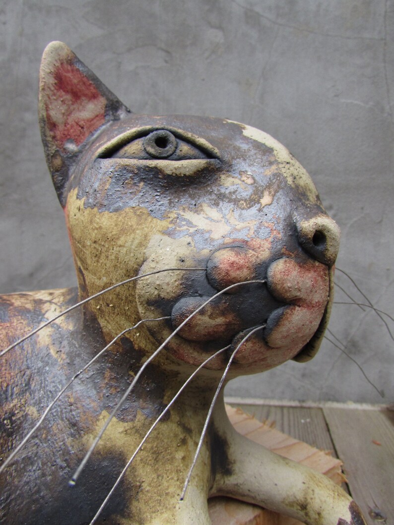 Ceramic Cat Etsy