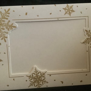 Vintage Hallmark Fotoeinlage Weihnachtskarte unbenutzt+env