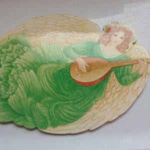Christmas card angel unused+env