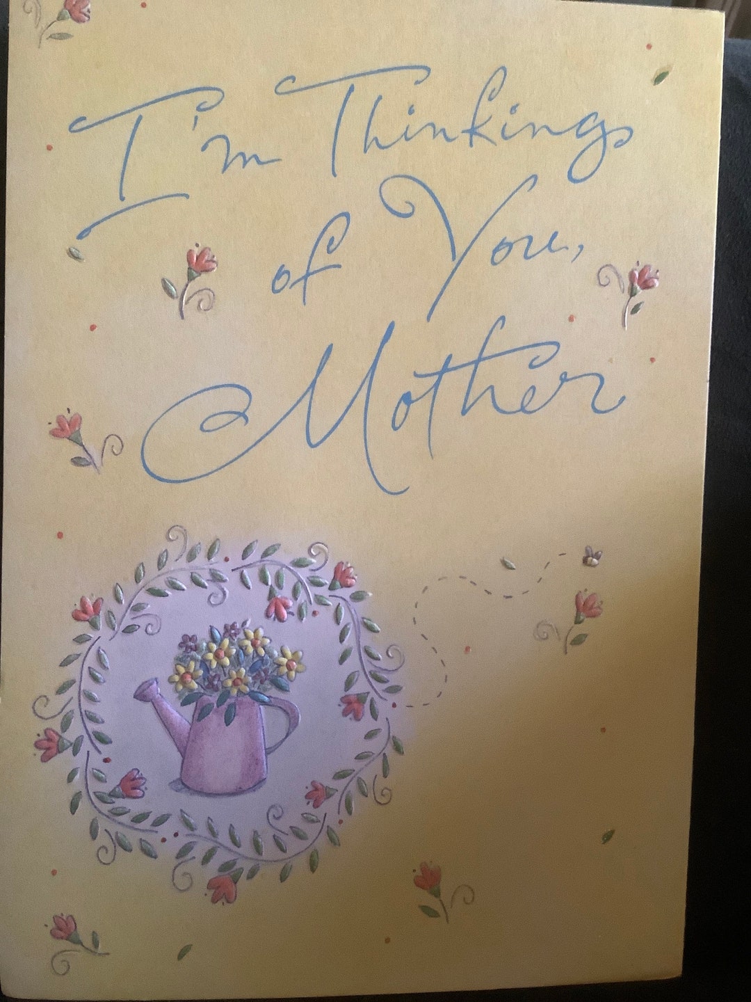 Vintage Mothers Day Card "im Thinking of You Mother" Unused+env - Etsy