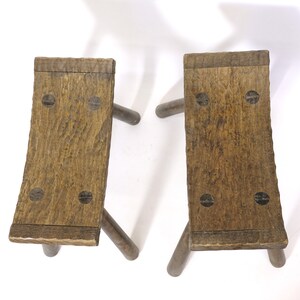 Pair of French handcrafted stools from the sixties. 画像 5