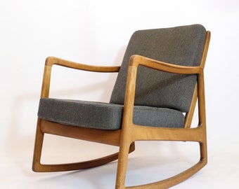 Ole Wanscher, chaise à bascule FD110, France et Daverkosen, années 1960.