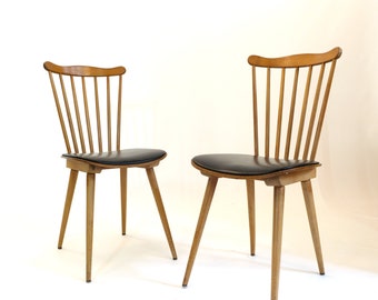 Set of 2 Menuet chairs by Baumann, 1960s.