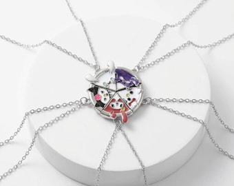 【３点セット‼️】neighborhood 小物　アクセサリー Bestie Pizza Necklace, Magnetic Matching Friendship Jewelry, 2/3/4