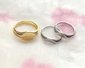 Gifts for Valentine Sun and Moon Matching Rings Set for Women Bff Ring Summer Jewelry Couple Ring for Handmade Best Friends Gifts For Her