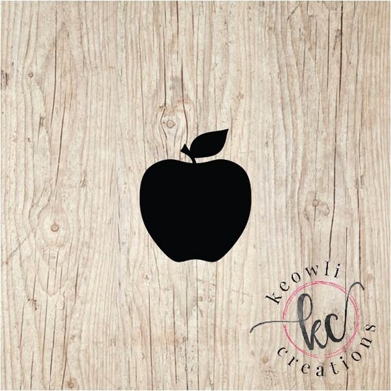 Apple vinyl decal Etsy