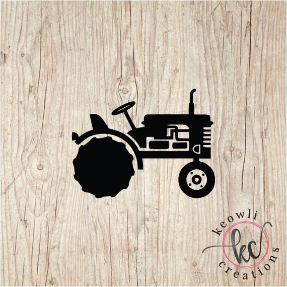Tractor vinyl decal style 01 Etsy