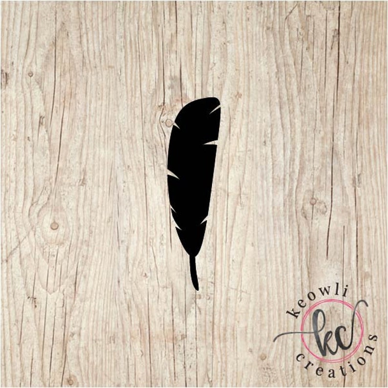 Feather Vinyl Decal-Style 22