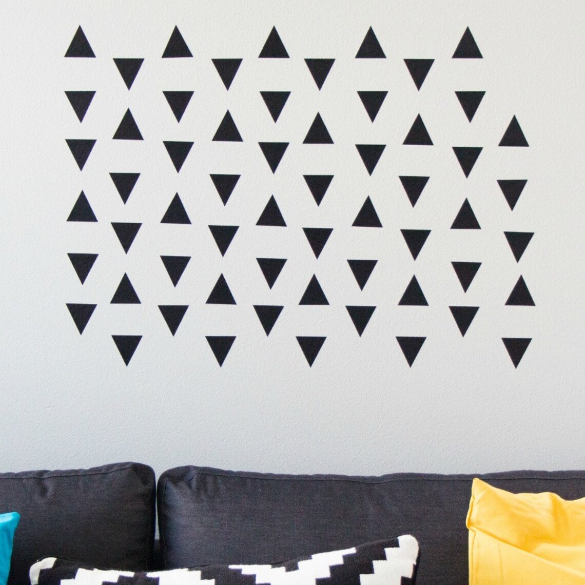 Triangle Wall Decals Etsy