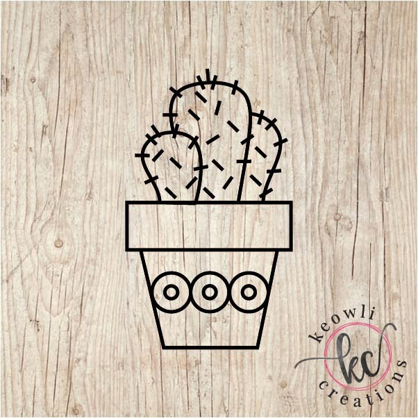 Cactus Vinyl Decal Style 14 Etsy UK