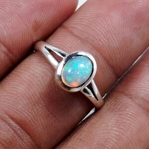 Ethiopian Opal Ring, Ethiopian Opal Stone, Ethiopian Opal Jewellery, Opal Ring, Gift Ring, Wedding Ring, Engagement Ring, Jewellery, AOLG913 image 2