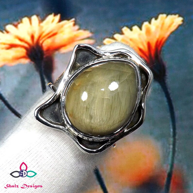 Designer Ring Gray Moonstone Gemstone Unique Ring Ring Size- 7.5 US Solid Silver Ring Gray Moonstone Ring Gemstone Ring Handmade Ring