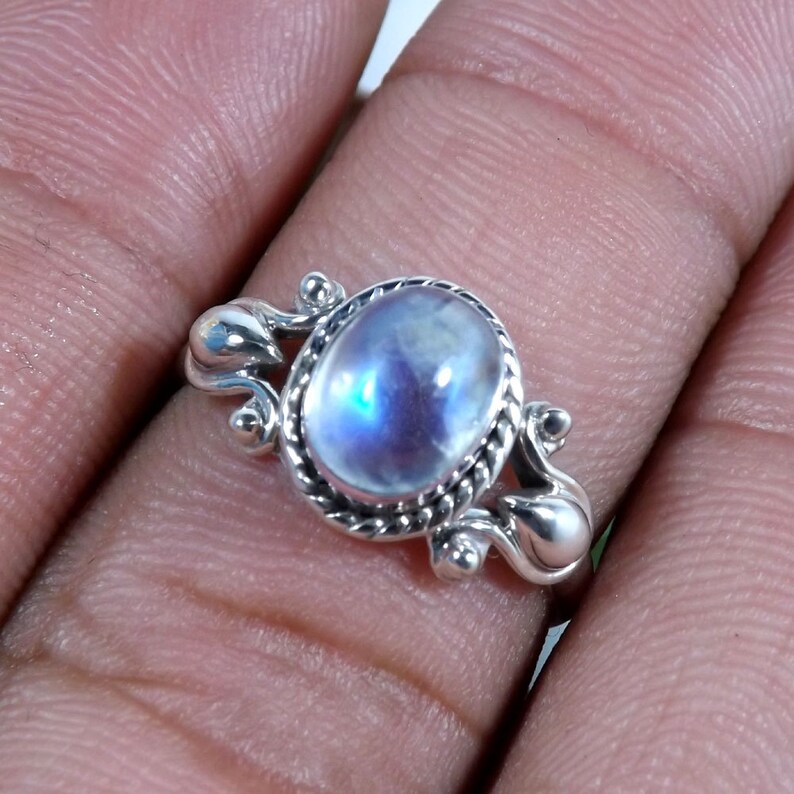 Engagement Ring Black Friday Sale Moonstone Ring Rainbow Moonstone Designer Ring Rainbow Ring Natural Rainbow Rainbow Moonstone Ring